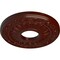 Ekena Millwork Nadia Ceiling Medallion (Fits Canopies up to 4 7/8"), 12 1/8"OD x 3 5/8"ID x 7/8"P, Brushed Mahogany CM12NABMF - alternate 6
